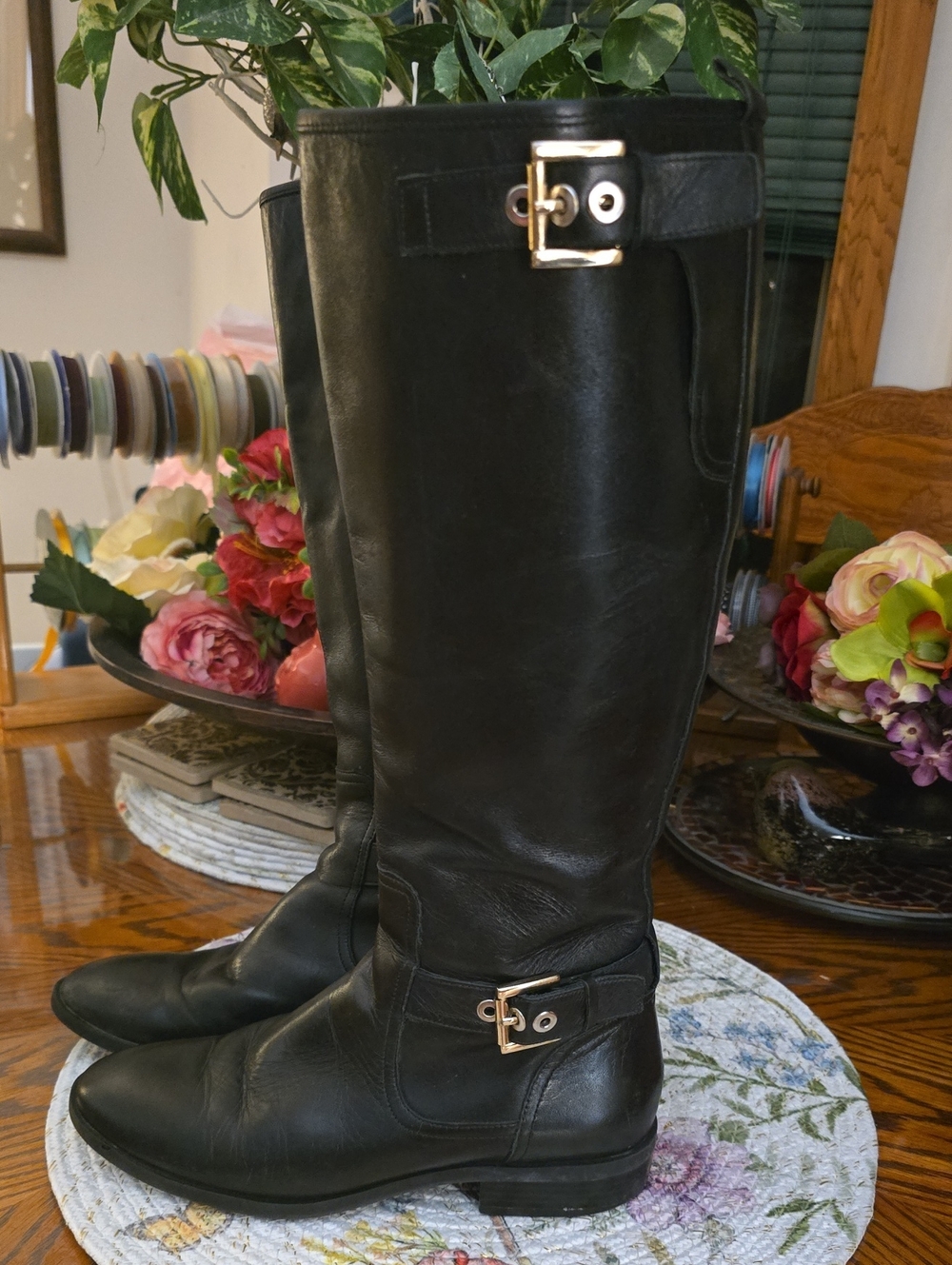 Nine West Leather Tall Boots
